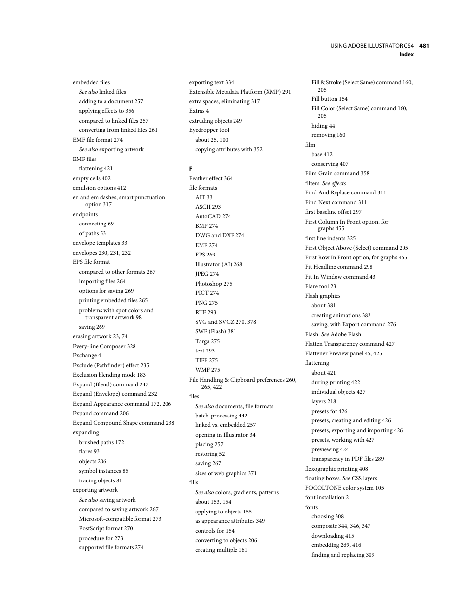 Adobe Illustrator CS4 User Manual | Page 488 / 499