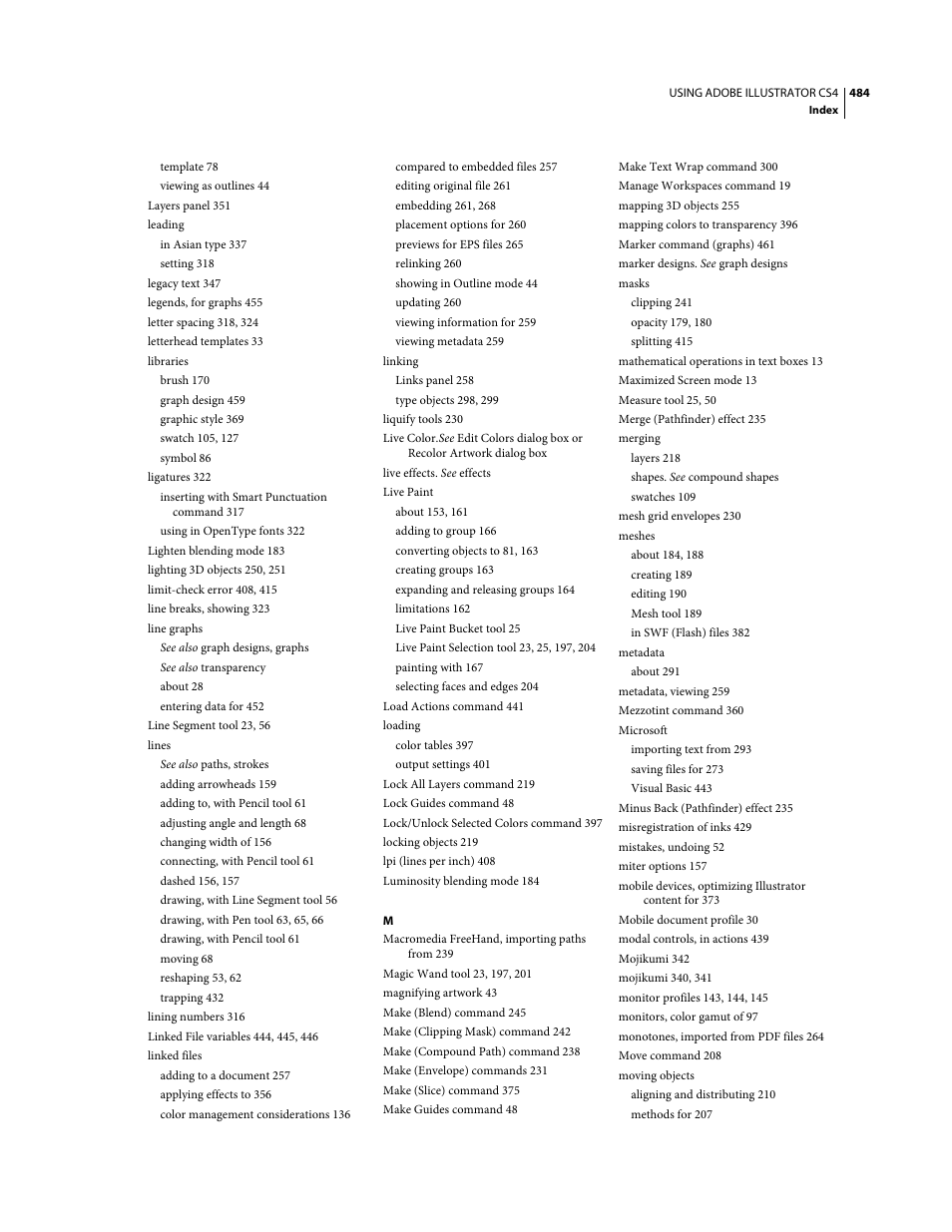 Adobe Illustrator CS4 User Manual | Page 491 / 499
