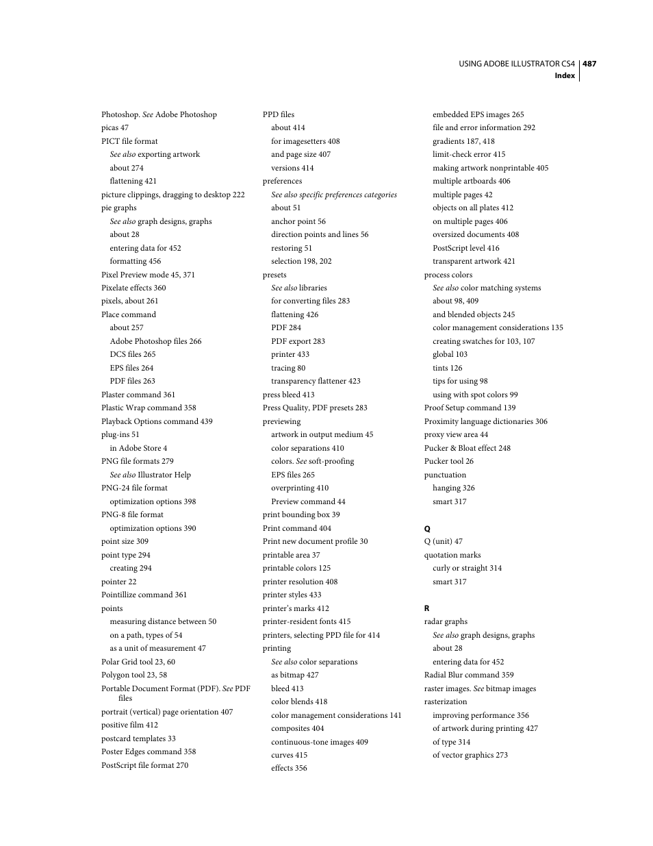Adobe Illustrator CS4 User Manual | Page 494 / 499