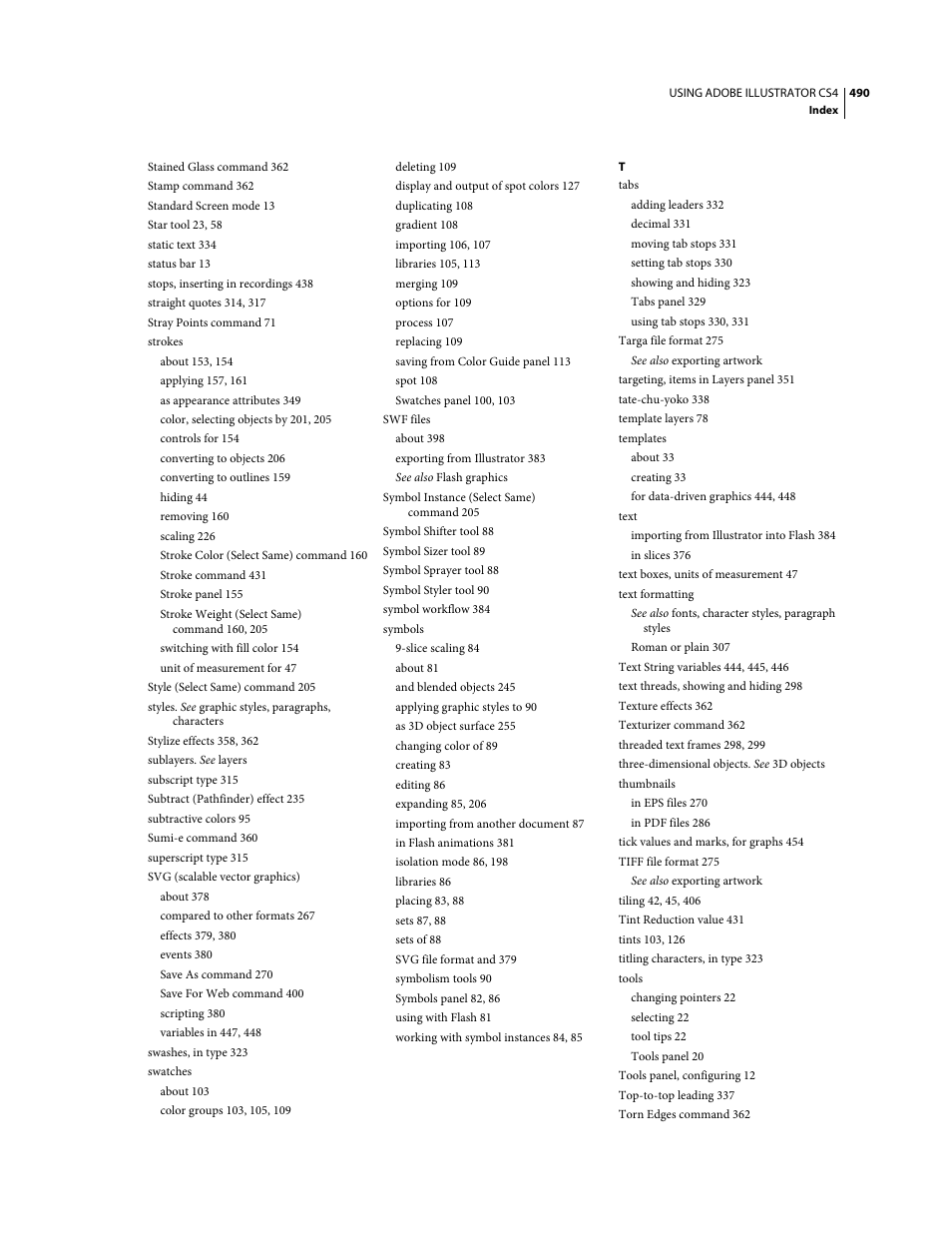 Adobe Illustrator CS4 User Manual | Page 497 / 499