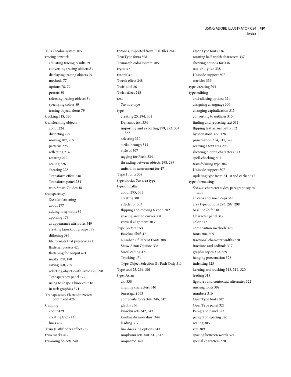 Adobe Illustrator CS4 User Manual | Page 498 / 499