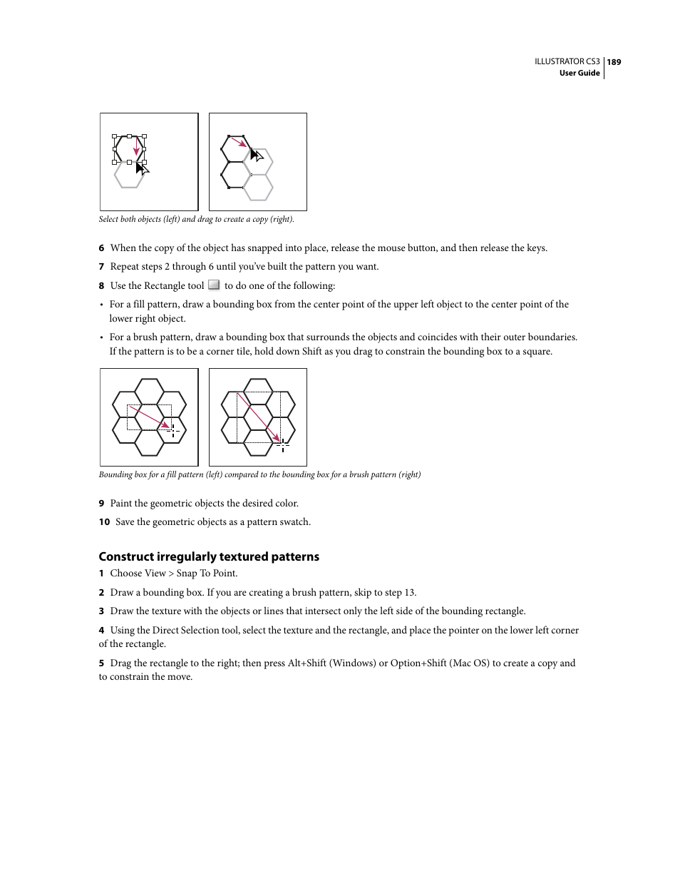 Construct irregularly textured patterns | Adobe Illustrator CS3 User Manual | Page 195 / 495