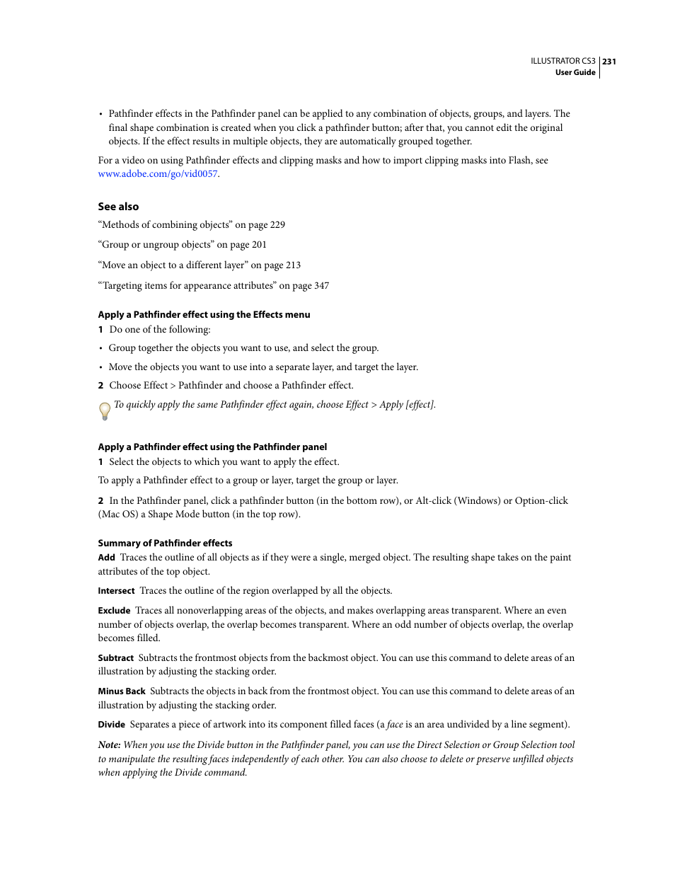 Adobe Illustrator CS3 User Manual | Page 237 / 495