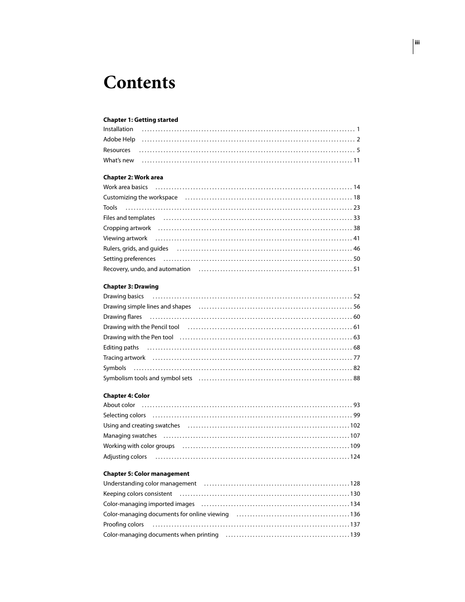 Adobe Illustrator CS3 User Manual | Page 3 / 495
