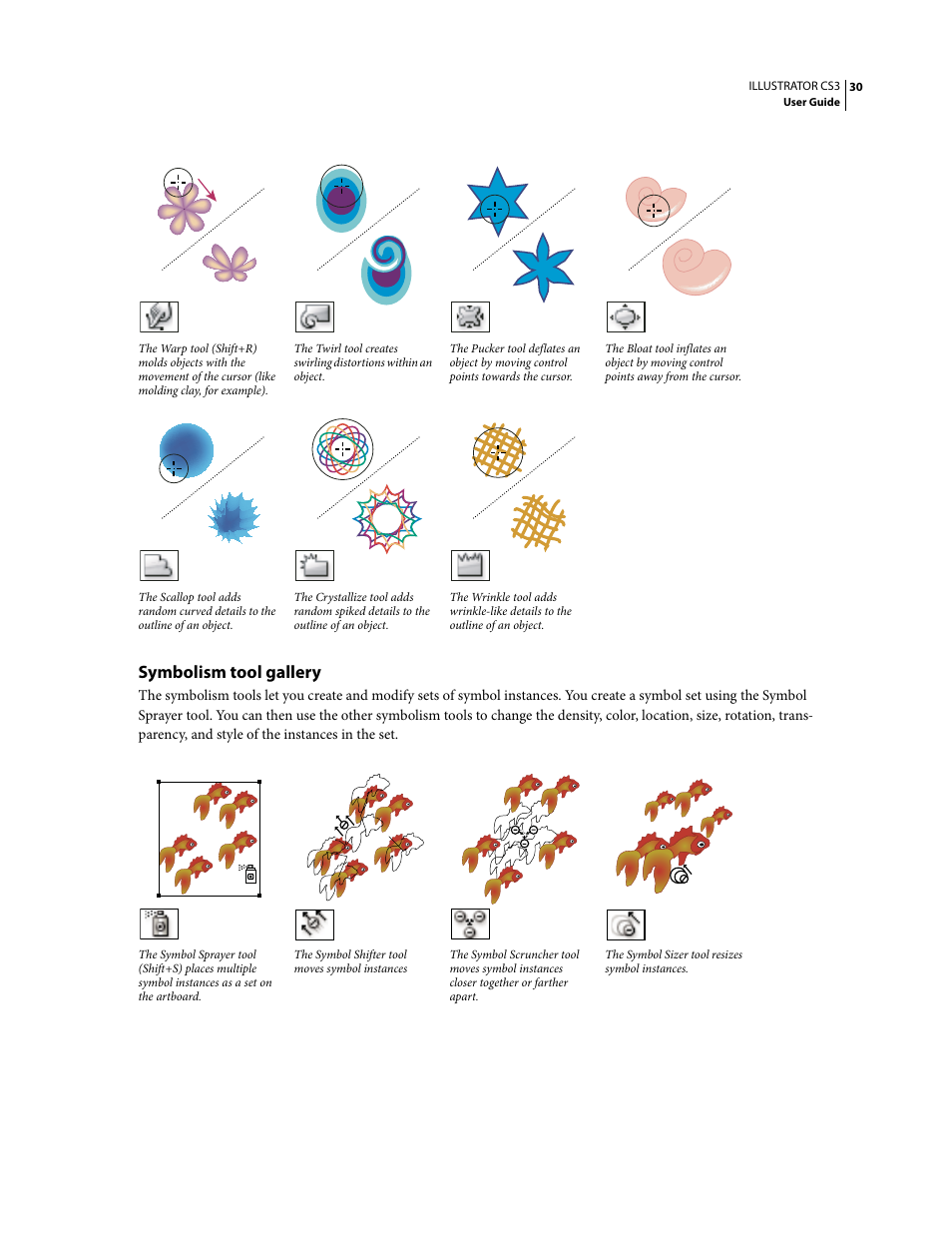 Symbolism tool gallery | Adobe Illustrator CS3 User Manual | Page 36 / 495
