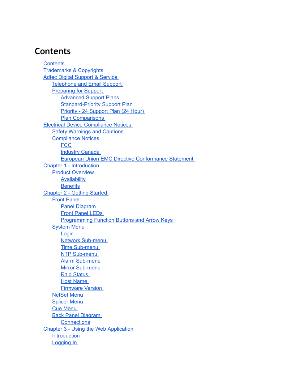 Adtec digital DPI-1200 (version 01.04.08U) Manual User Manual | Page 2 / 58