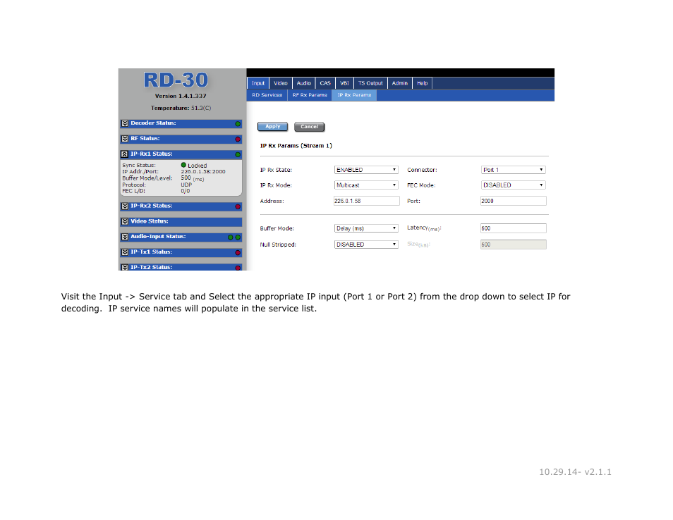 Adtec digital RD-30 (version 2.1.1) Manual User Manual | Page 26 / 39