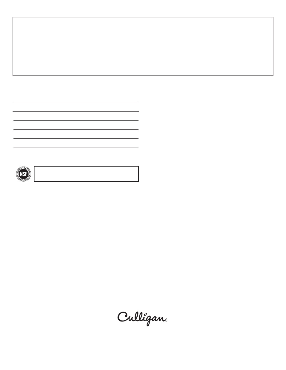 Culligan CT-2 User Manual | Page 8 / 8