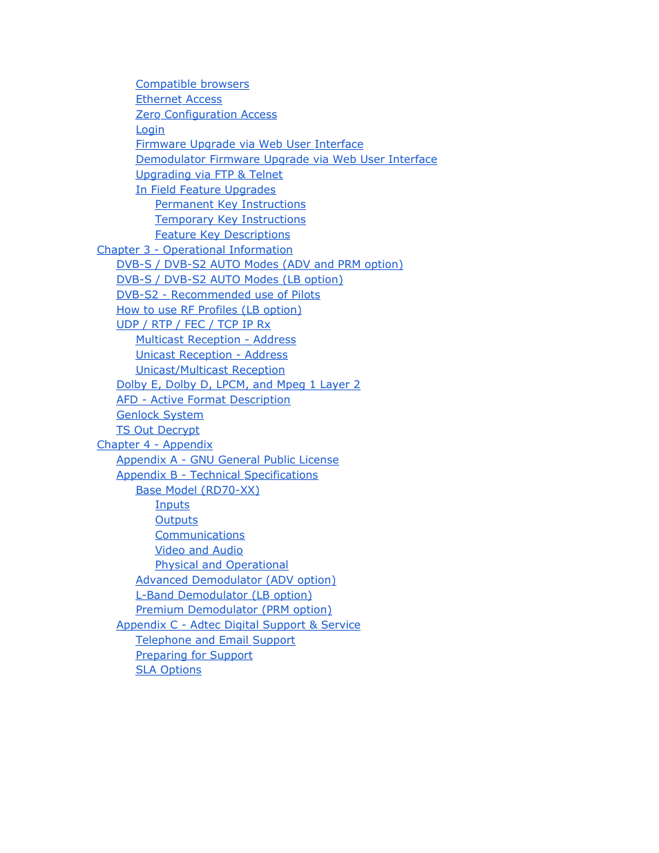 Adtec digital RD-70 (version 1.02.04) Manual User Manual | Page 3 / 68