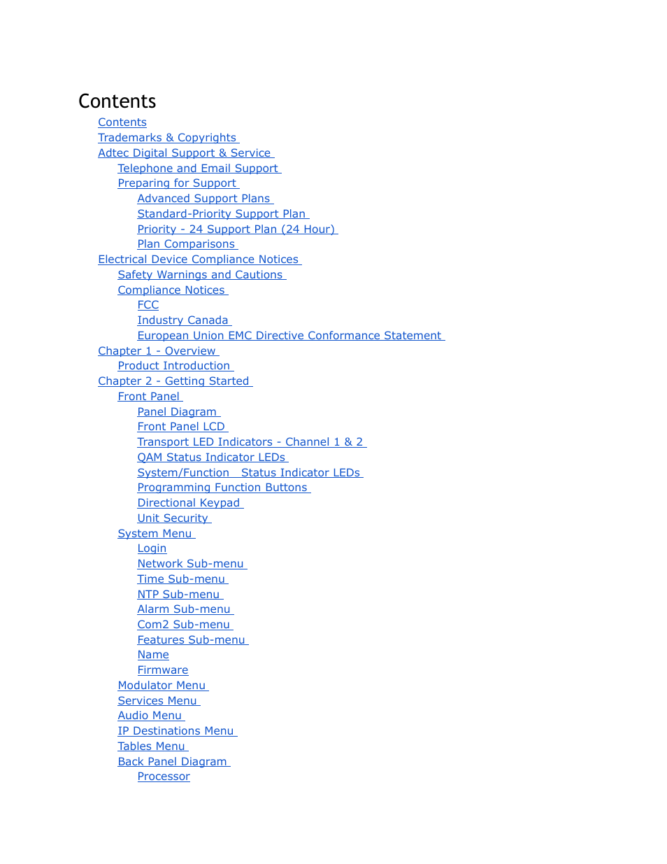 Adtec digital YUV2QAM (version 01.02.01) Manual User Manual | Page 2 / 46