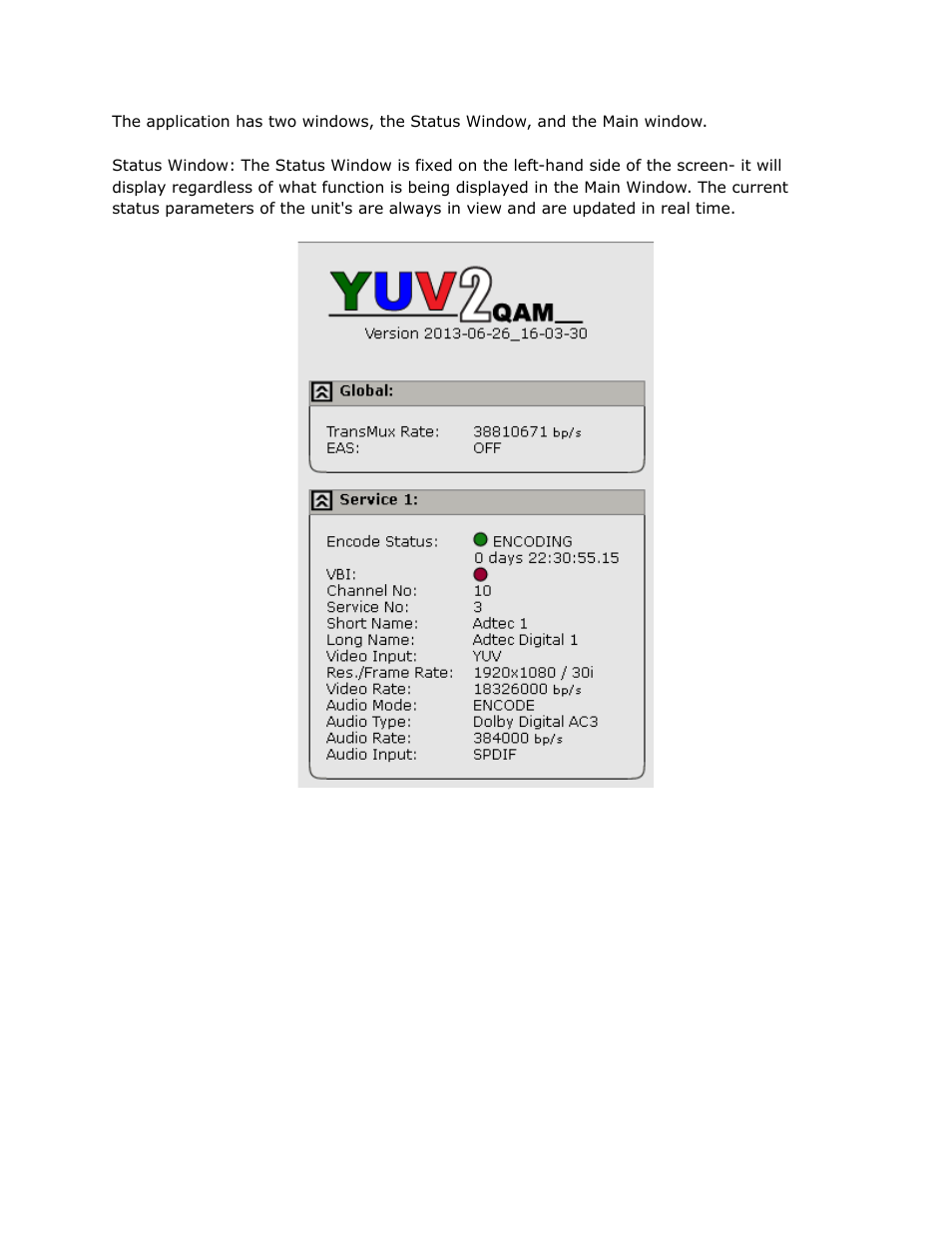 Adtec digital YUV2QAM (version 01.02.01) Manual User Manual | Page 26 / 46