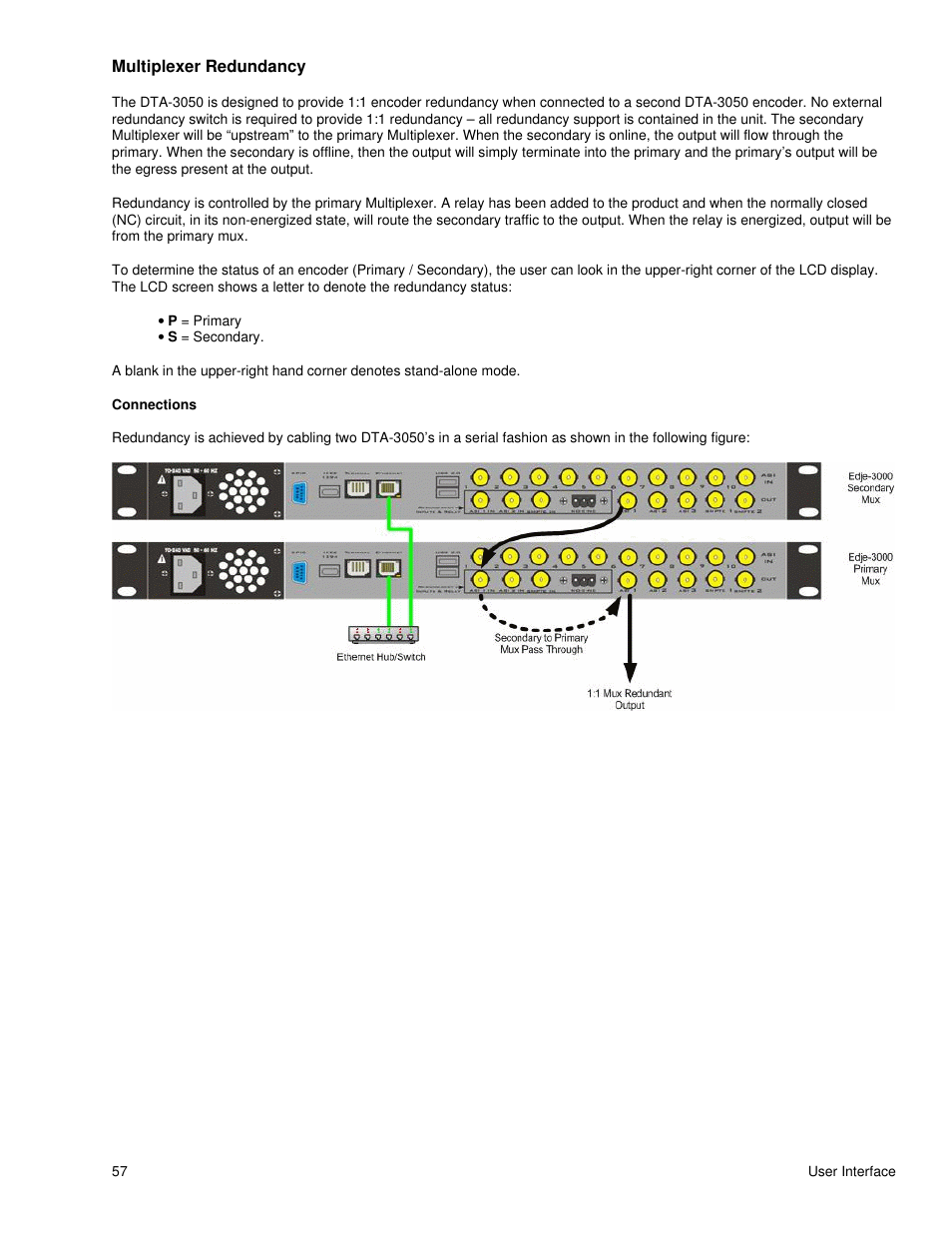 Multiplexer redundancy | Adtec digital DTA-3050 (version 6.02.14) Manual User Manual | Page 65 / 94