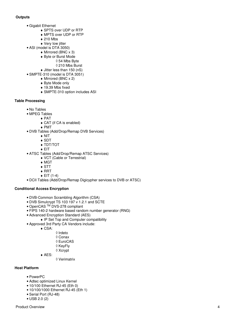 Adtec digital DTA-3050 (version 6.02.14) Manual User Manual | Page 7 / 94