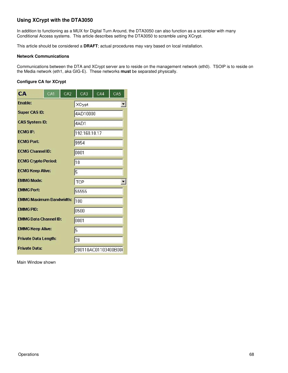 Using xcrypt with the dta3050 | Adtec digital DTA-3050 (version 6.02.14) Manual User Manual | Page 77 / 94