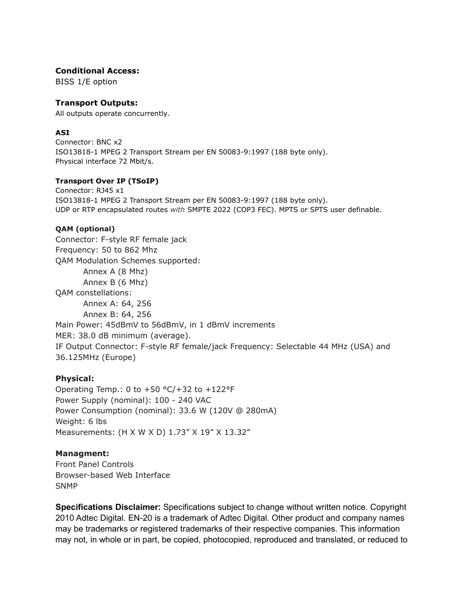 Adtec digital EN-20 (version 2.03.06) Manual User Manual | Page 53 / 63