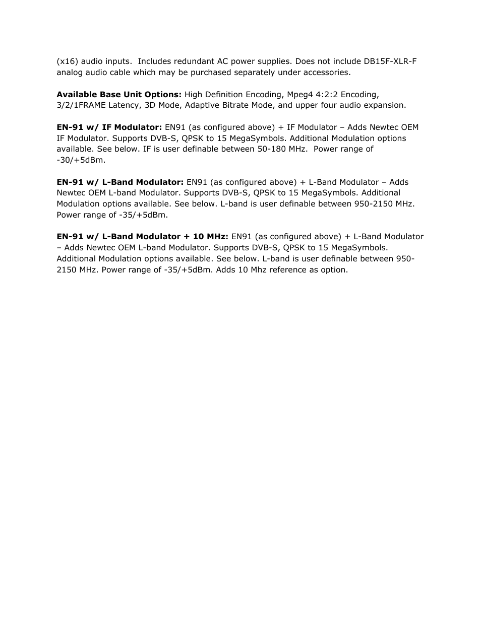 Adtec digital EN-91 / EN-91P (version 1.02.29) Manual User Manual | Page 8 / 67