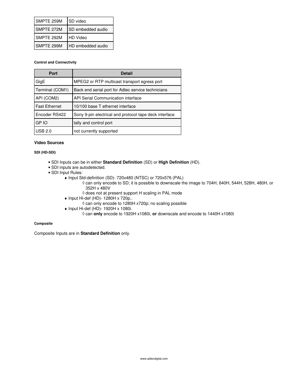 Adtec digital mediaHUB-HD Pro (version 03.07.19) Manual User Manual | Page 35 / 98
