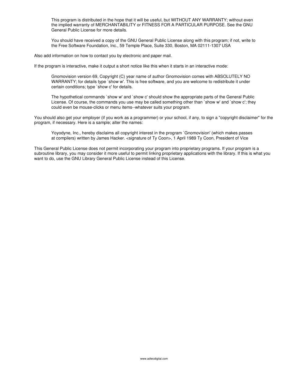 Adtec digital mediaHUB-HD Pro (version 03.07.19) Manual User Manual | Page 98 / 98