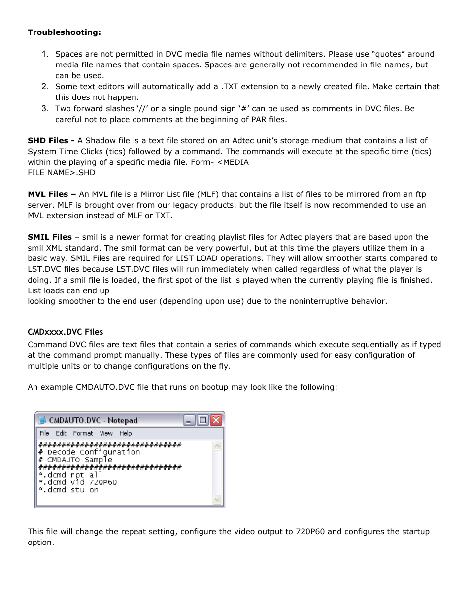 Cmdxxxx.dvc files, Cmdxxxx, Files | Adtec digital Soloist-HD Pro (version 02.07.09) Manual User Manual | Page 63 / 77