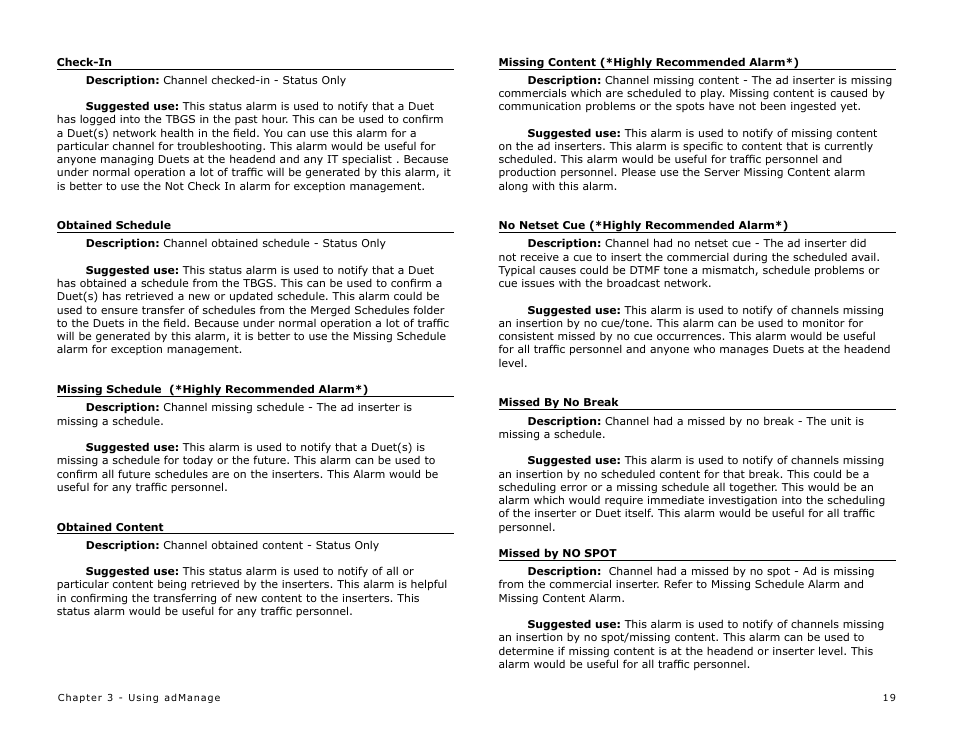 Adtec digital TBGS w/adManage User Manual | Page 21 / 50