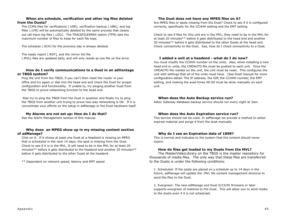 Adtec digital TBGS w/adManage User Manual | Page 47 / 50