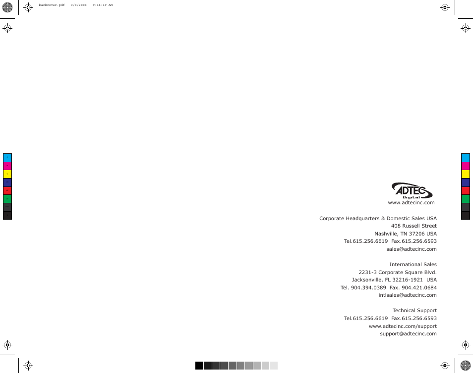 Adtec digital TBGS w/adManage User Manual | Page 50 / 50