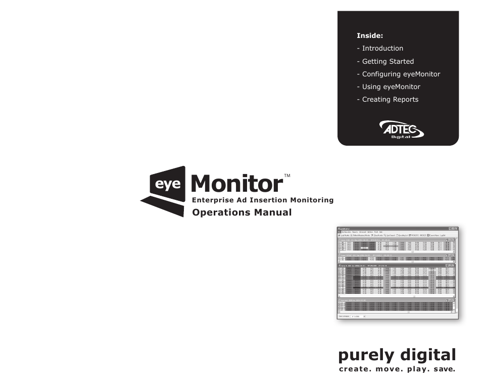 Adtec digital eyeMonitor User Manual | 42 pages