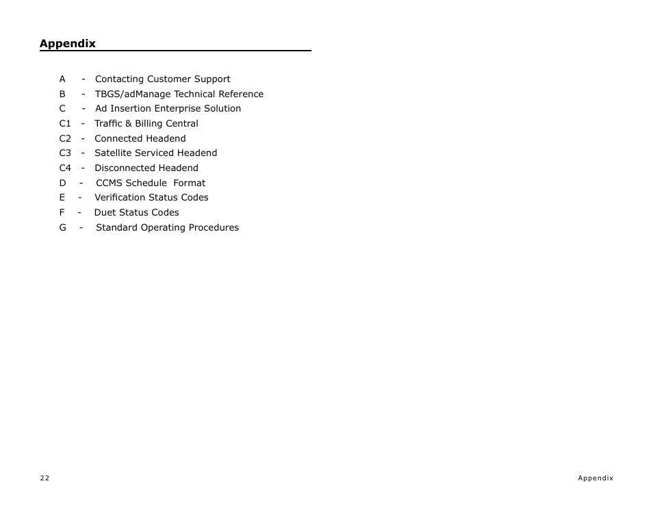 Appendix | Adtec digital eyeMonitor User Manual | Page 24 / 42
