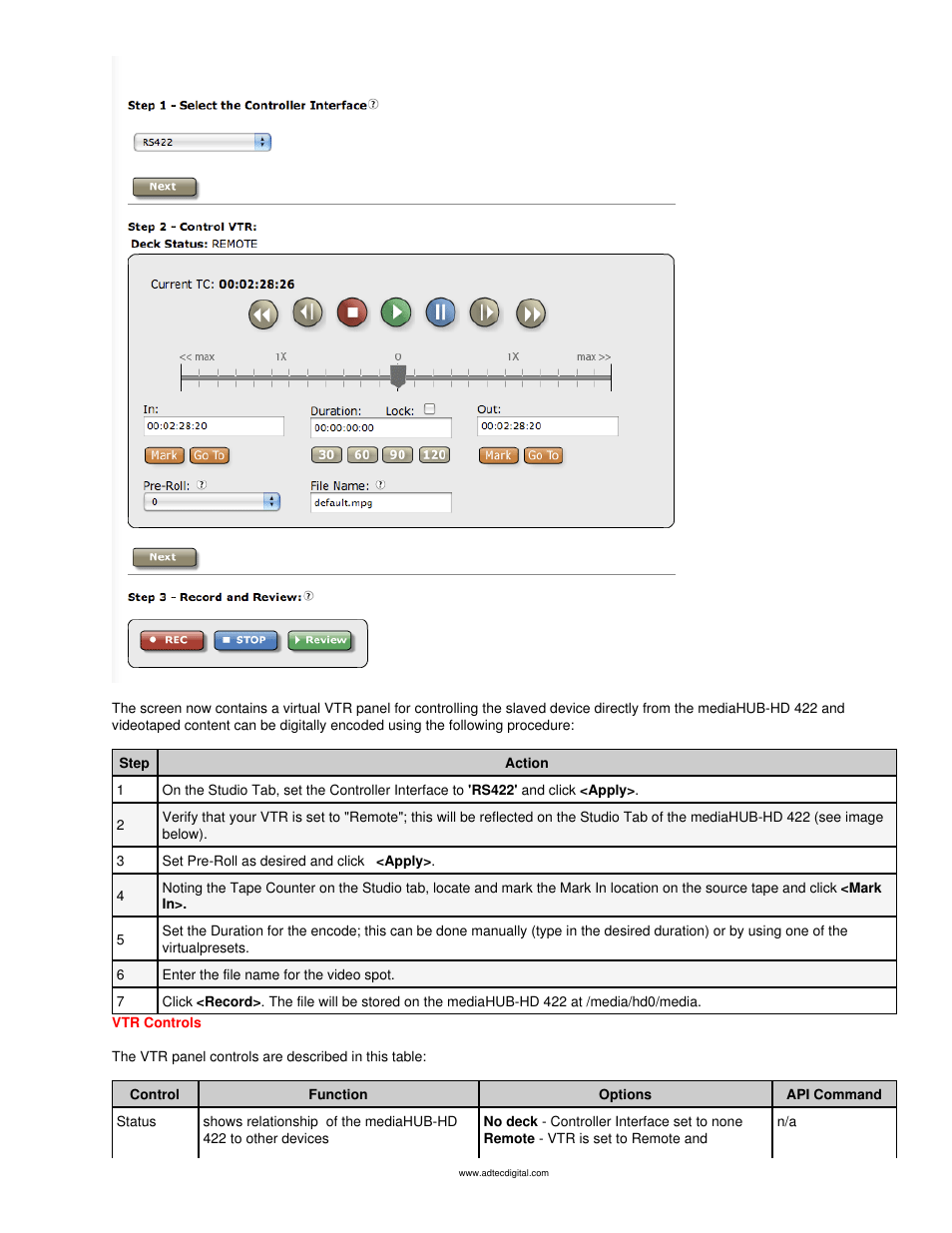 Adtec digital mediaHUB-HD 422 (version 1.01.10_M_2) Manual User Manual | Page 73 / 104