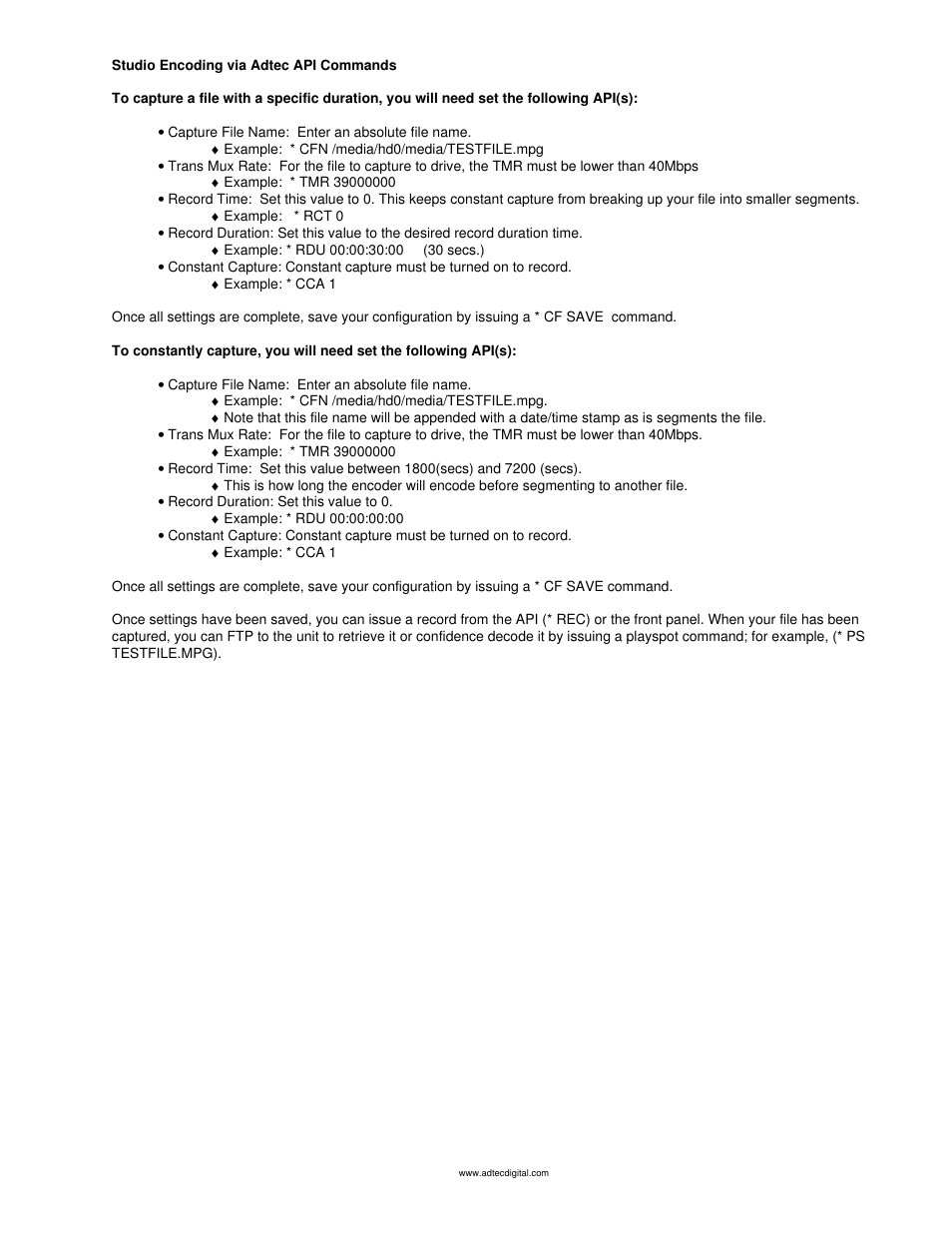 Manual studio encoding | Adtec digital mediaHUB-HD 422 (version 1.01.10_M_2) Manual User Manual | Page 83 / 104