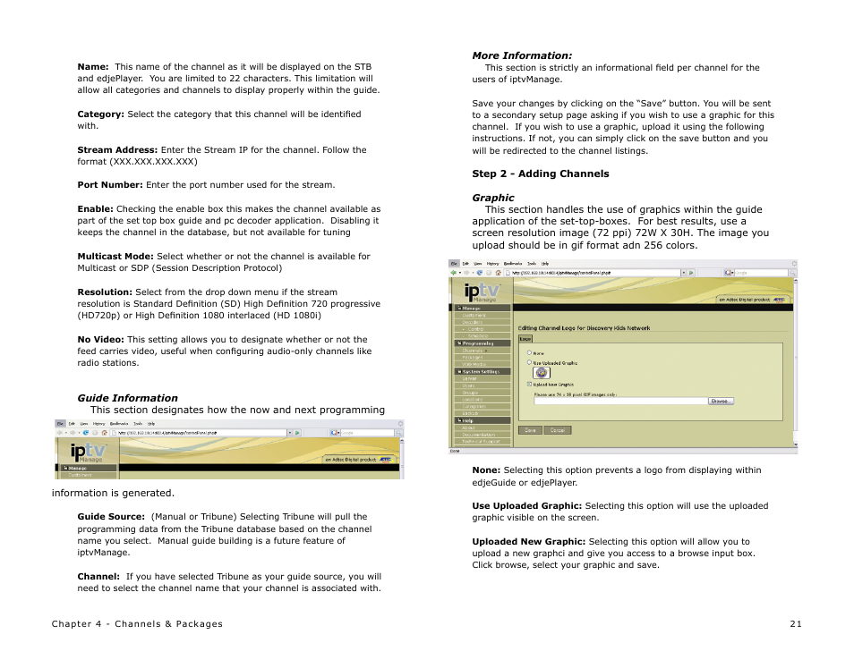 Adtec digital MAS & iptvManage User Manual | Page 23 / 44