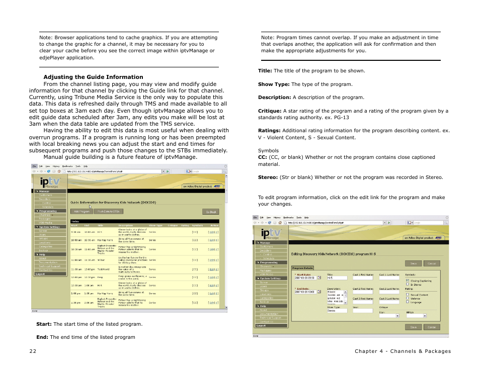 Adtec digital MAS & iptvManage User Manual | Page 24 / 44