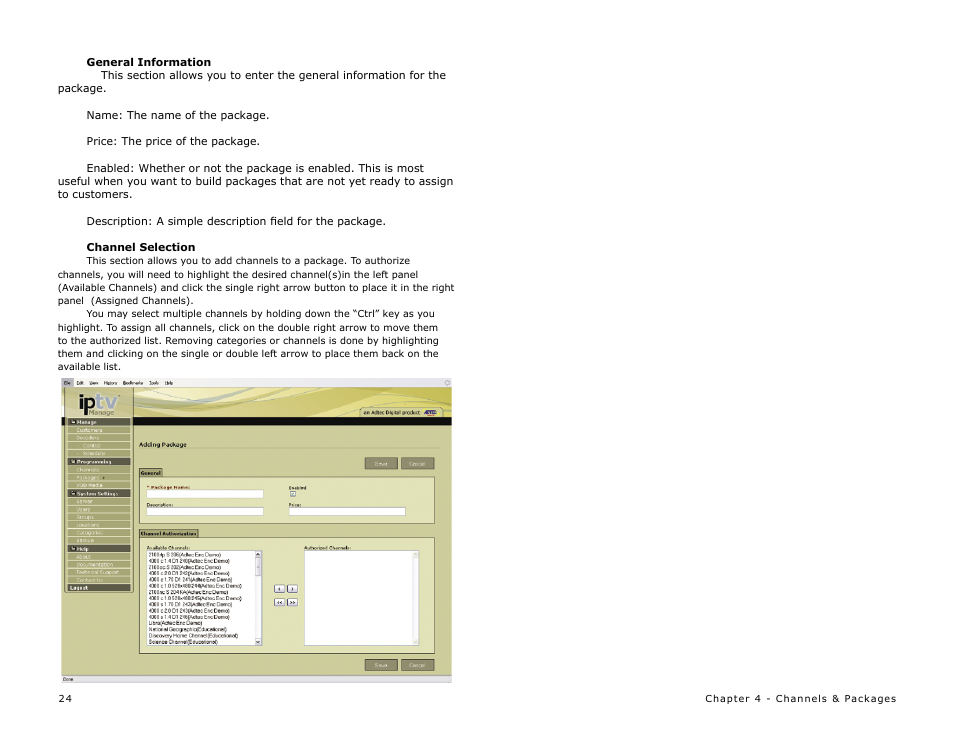 Adtec digital MAS & iptvManage User Manual | Page 26 / 44