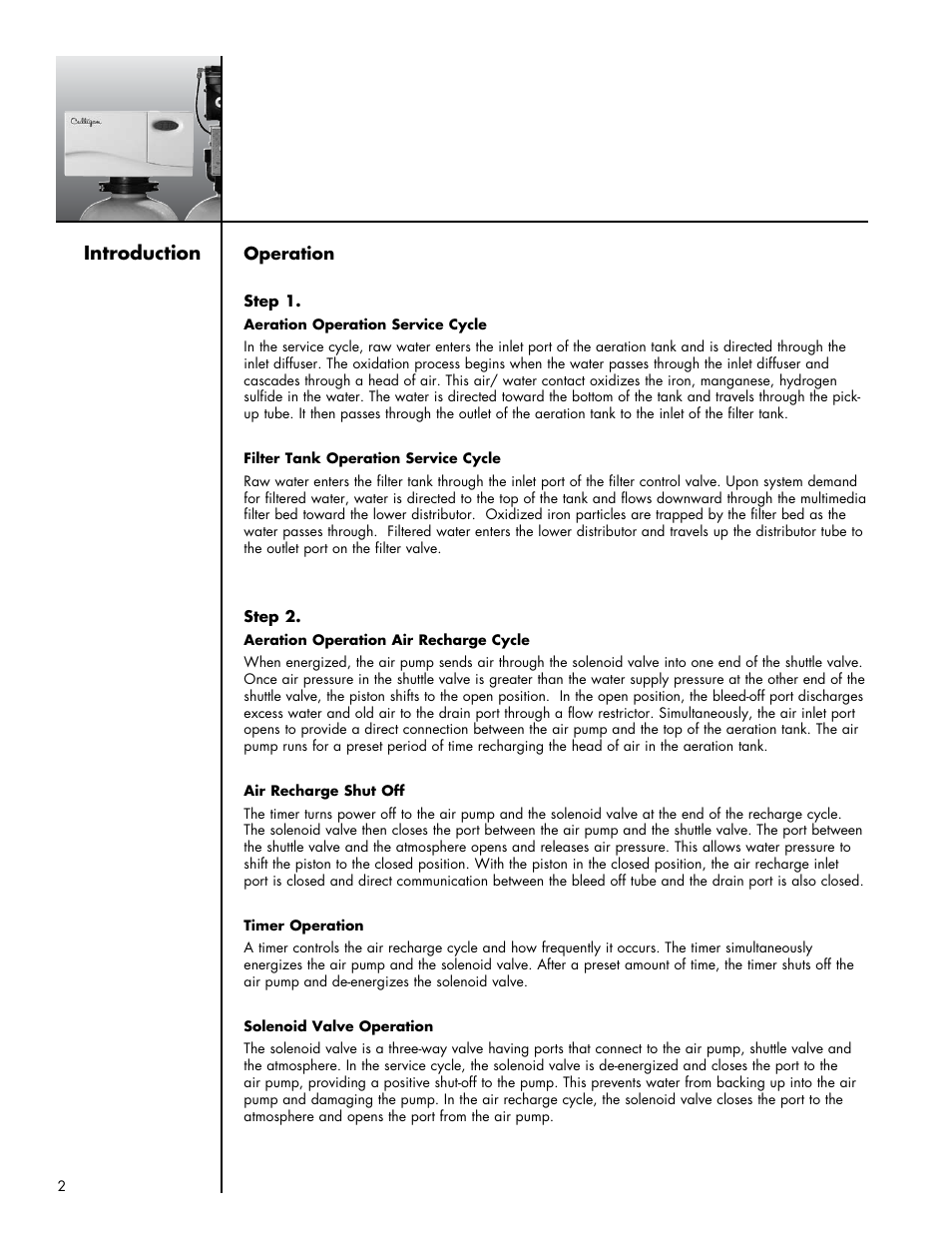 Introduction | Culligan Iron-Cleer Plus User Manual | Page 6 / 25