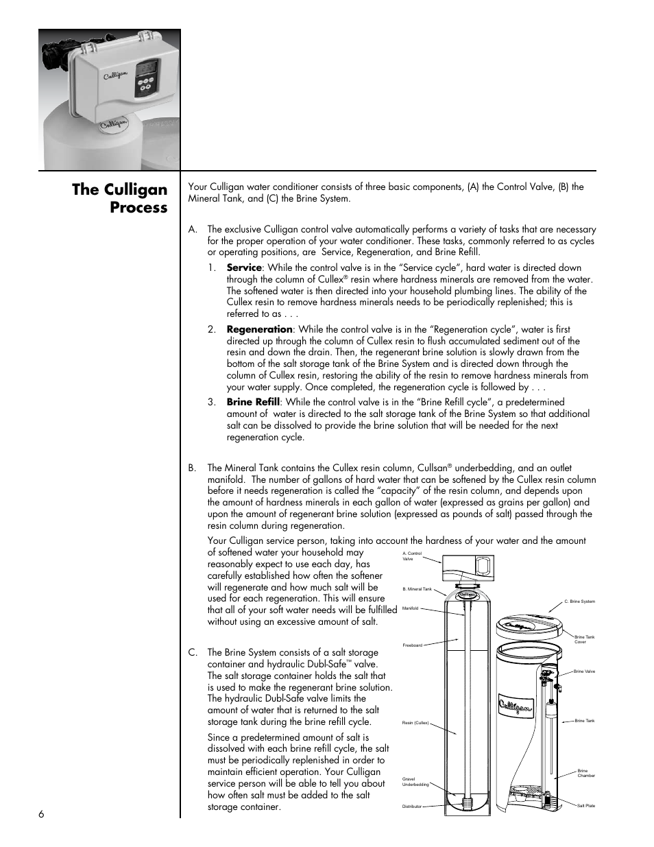 The culligan process | Culligan Platinum Plus Series User Manual | Page 10 / 60