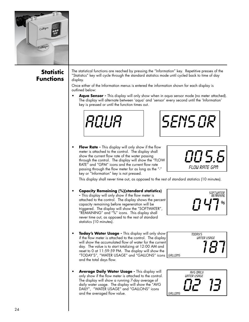 Aqua sens or | Culligan Platinum Plus Series User Manual | Page 28 / 60