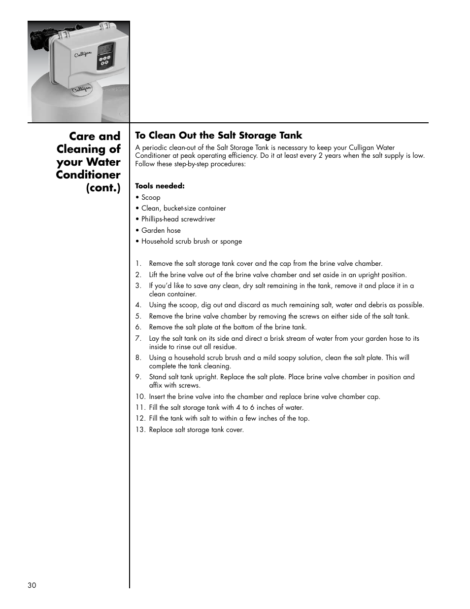 Culligan Platinum Plus Series User Manual | Page 34 / 60