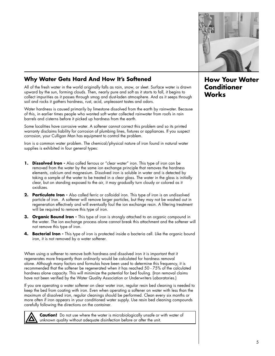 How your water conditioner works | Culligan Platinum Plus Series User Manual | Page 9 / 60