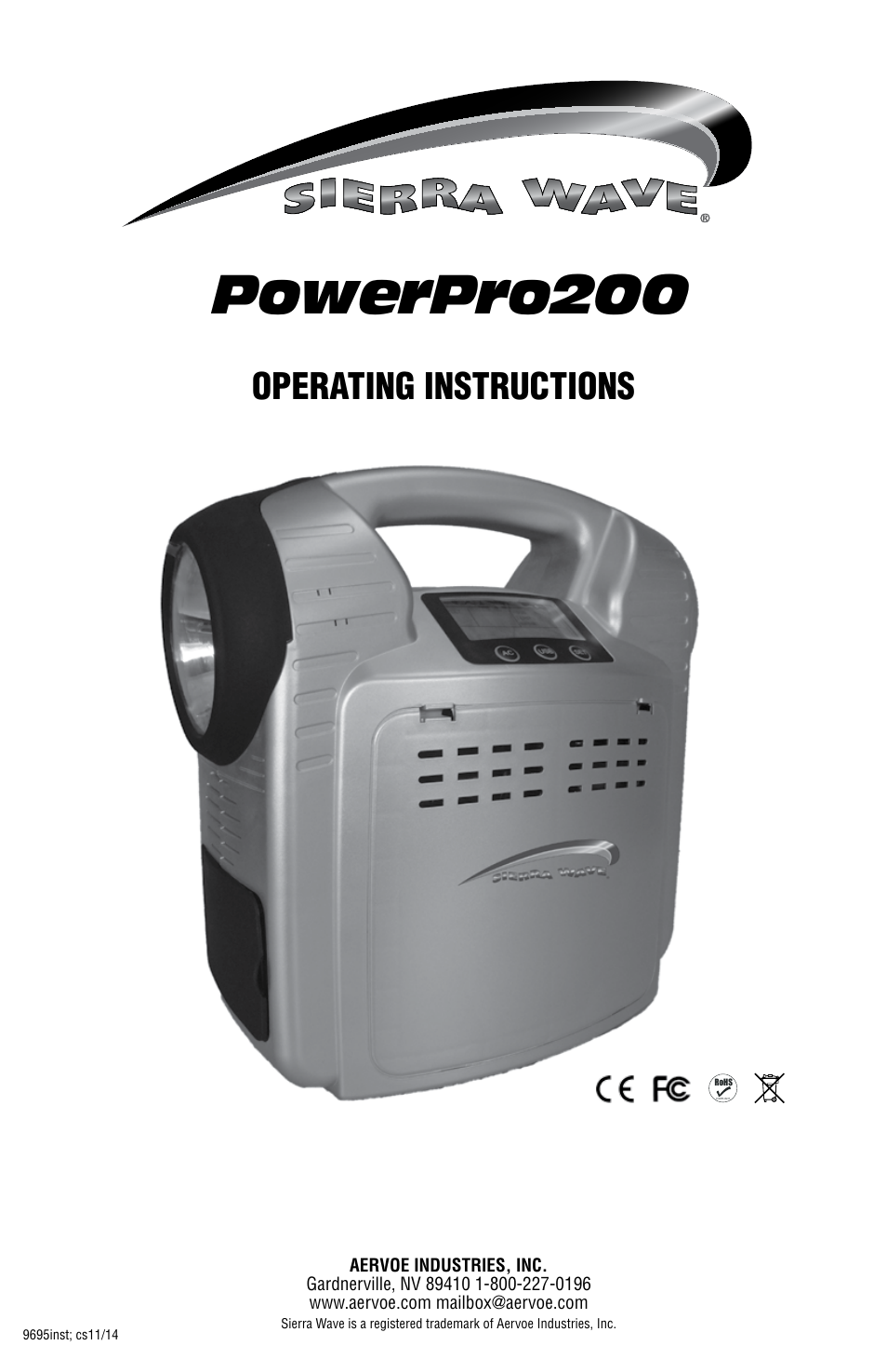 Aervoe PowerPro200 User Manual | 12 pages