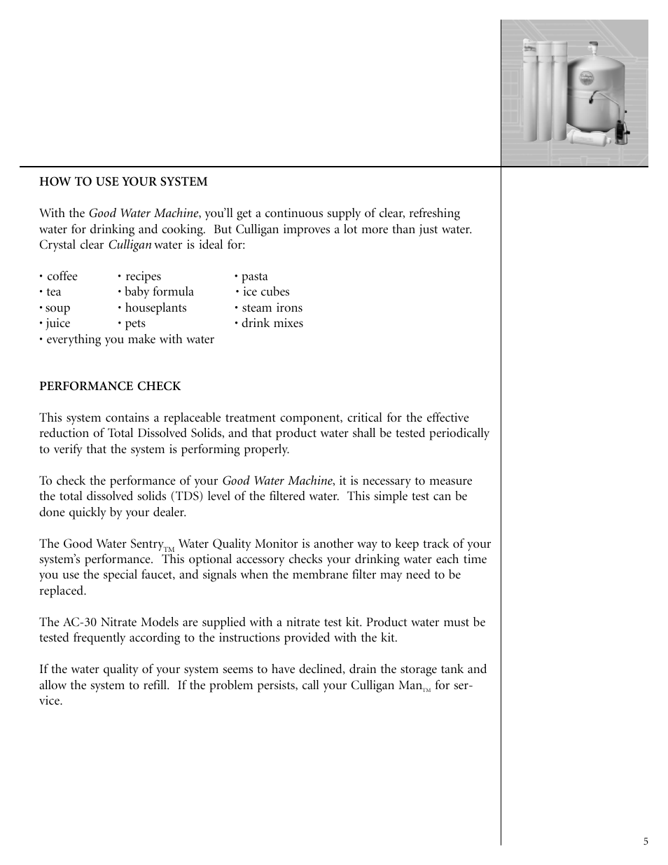 Culligan GoodWater Machine DrinkingWater System User Manual | Page 7 / 21
