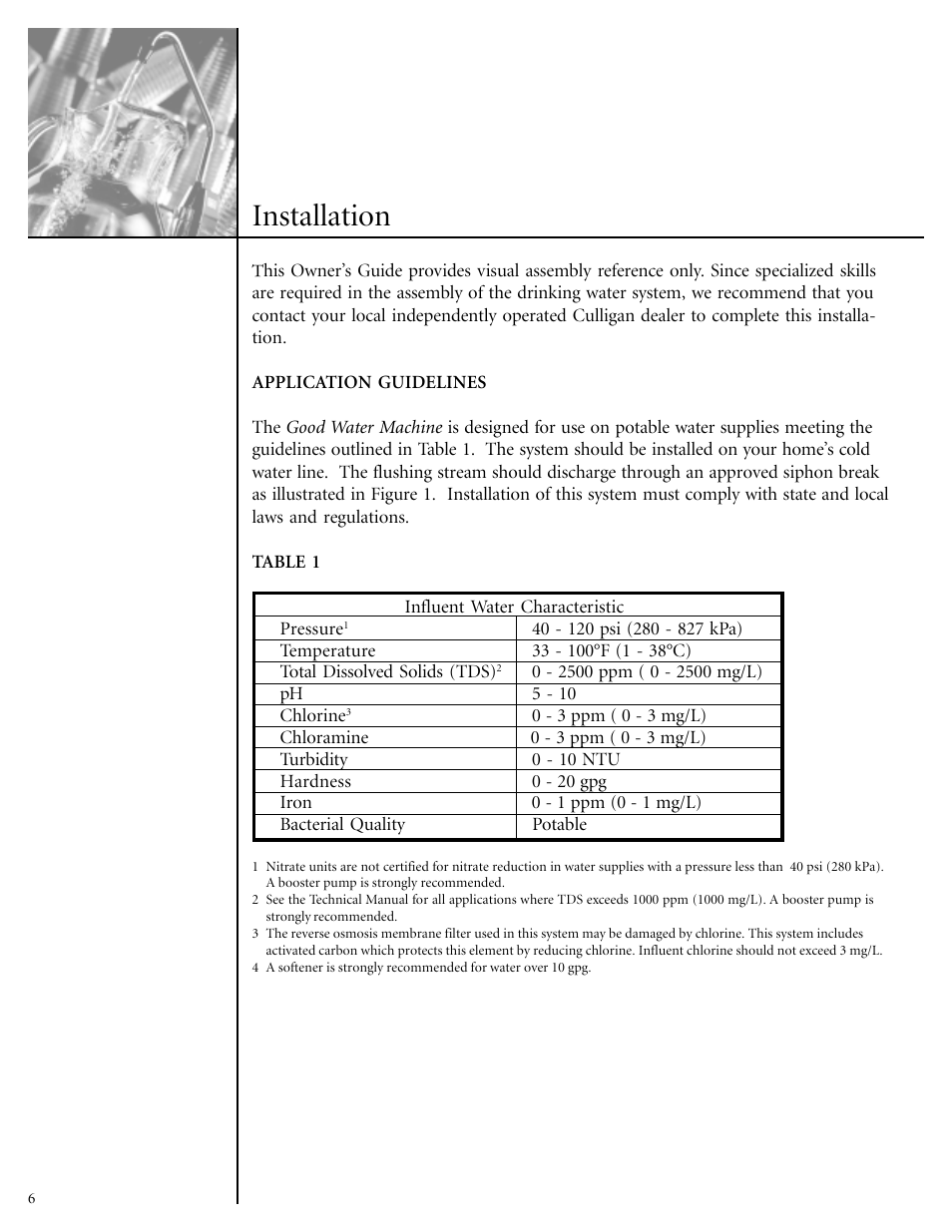 Installation | Culligan GoodWater Machine DrinkingWater System User Manual | Page 8 / 21