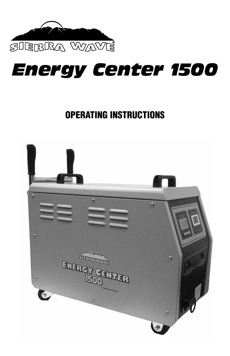 Aervoe 1500-Watt Energy Center User Manual | 16 pages