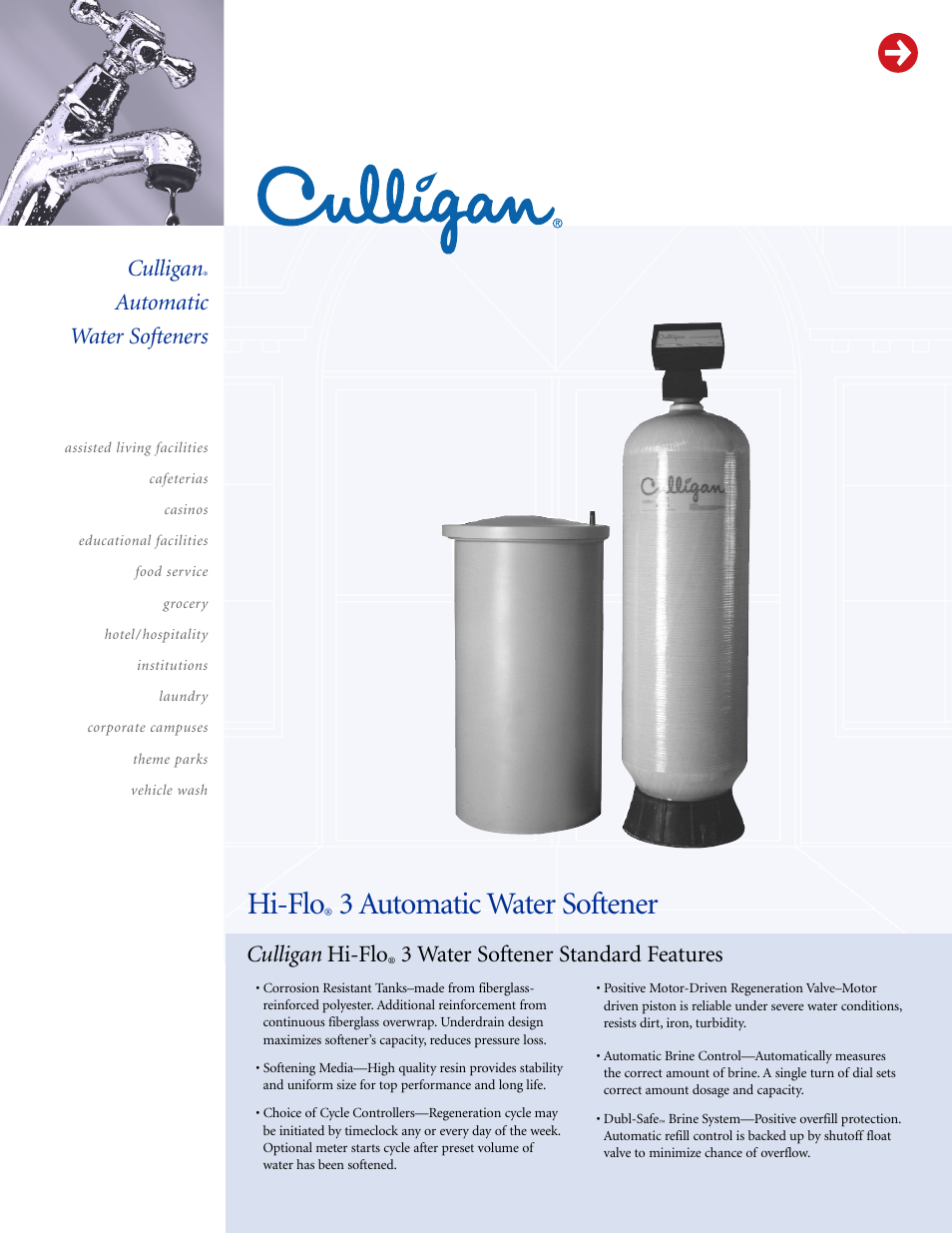 Culligan Automatic Water Softeners User Manual | 9 pages