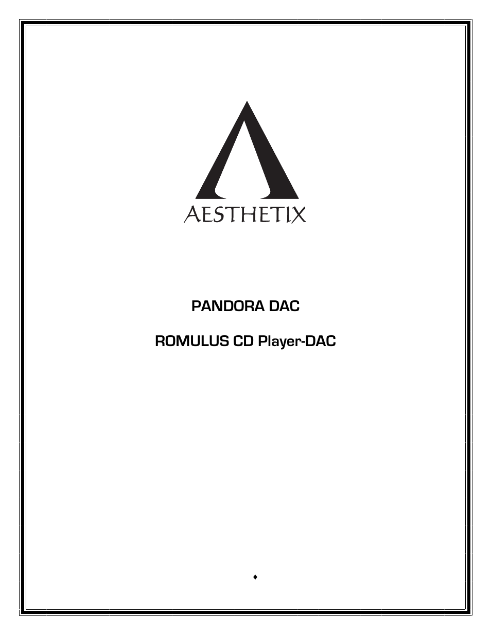 Aesthetix Pandora User Manual | 19 pages