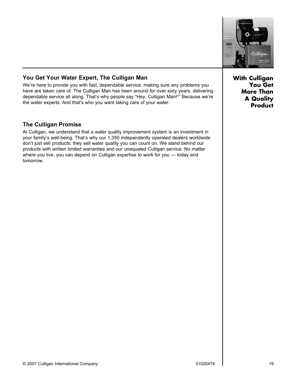 Culligan Iron-Cleer User Manual | Page 23 / 23