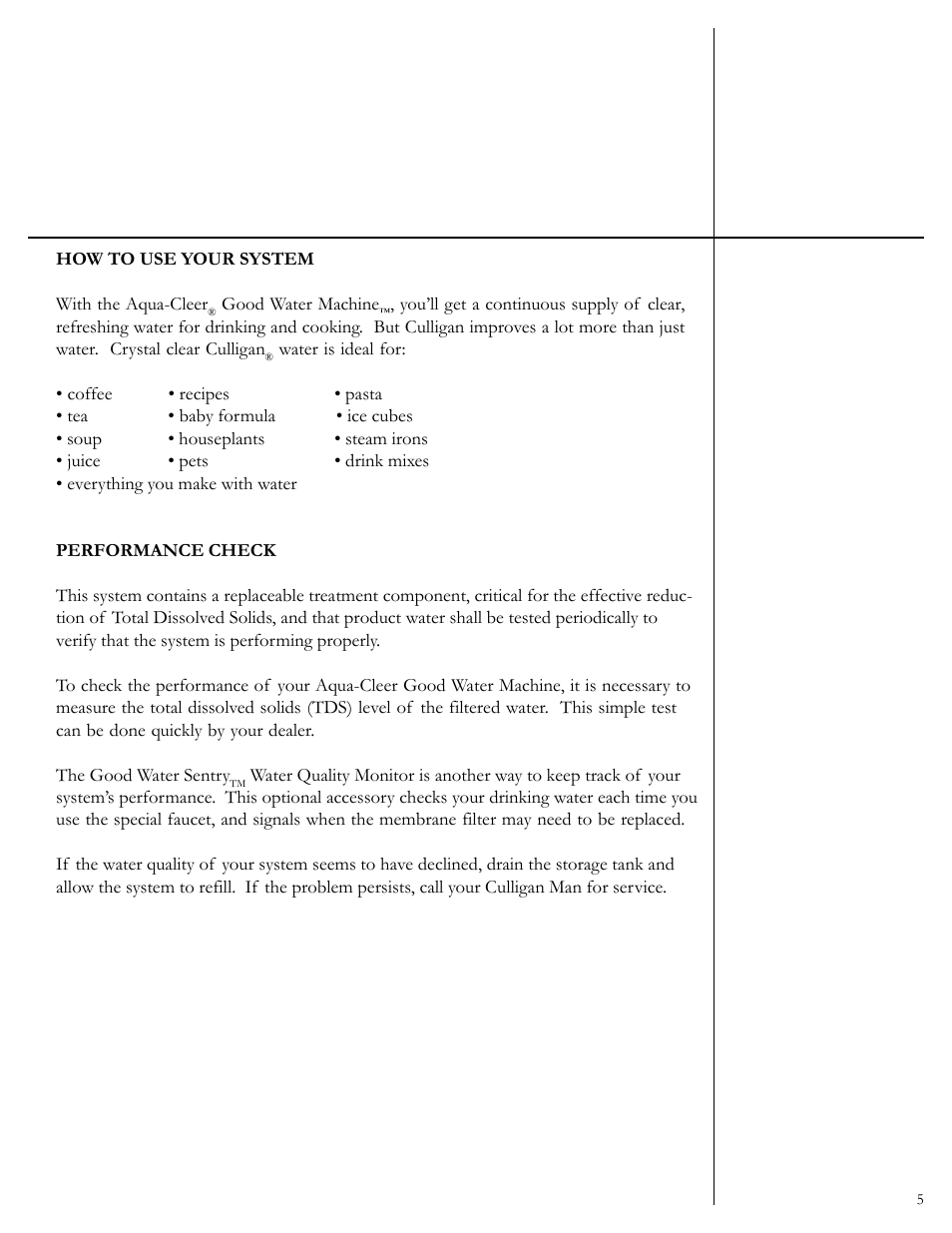 Culligan Aqua-Cleer User Manual | Page 7 / 21