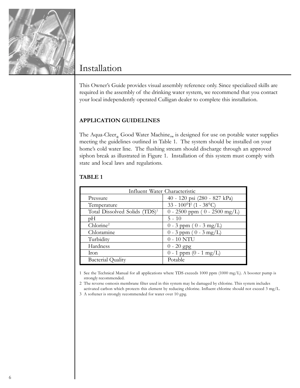 Installation | Culligan Aqua-Cleer User Manual | Page 8 / 21