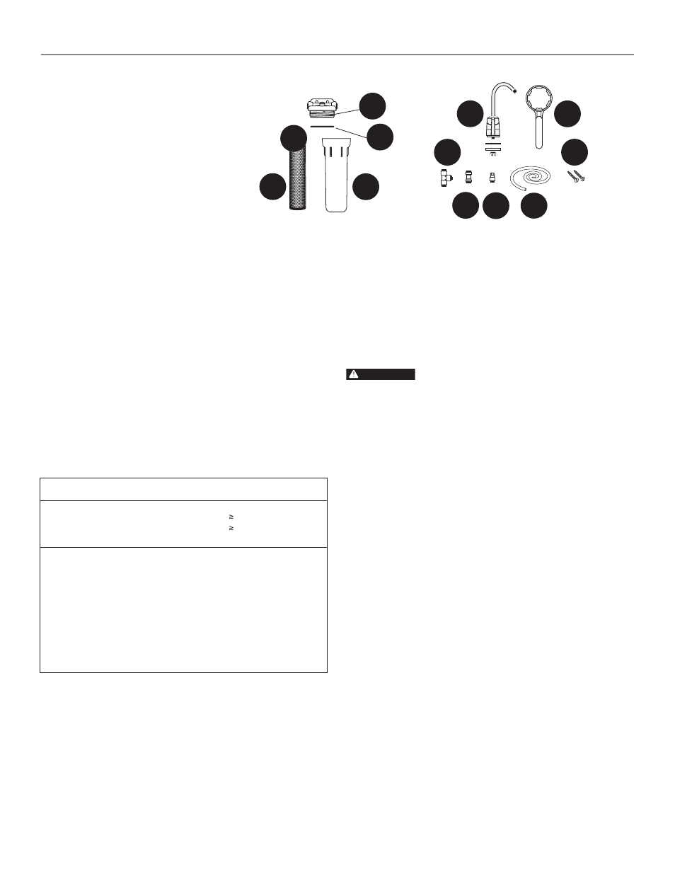 Piezas de repuesto, Datos de funcionamiento | Culligan US-640 User Manual | Page 11 / 12