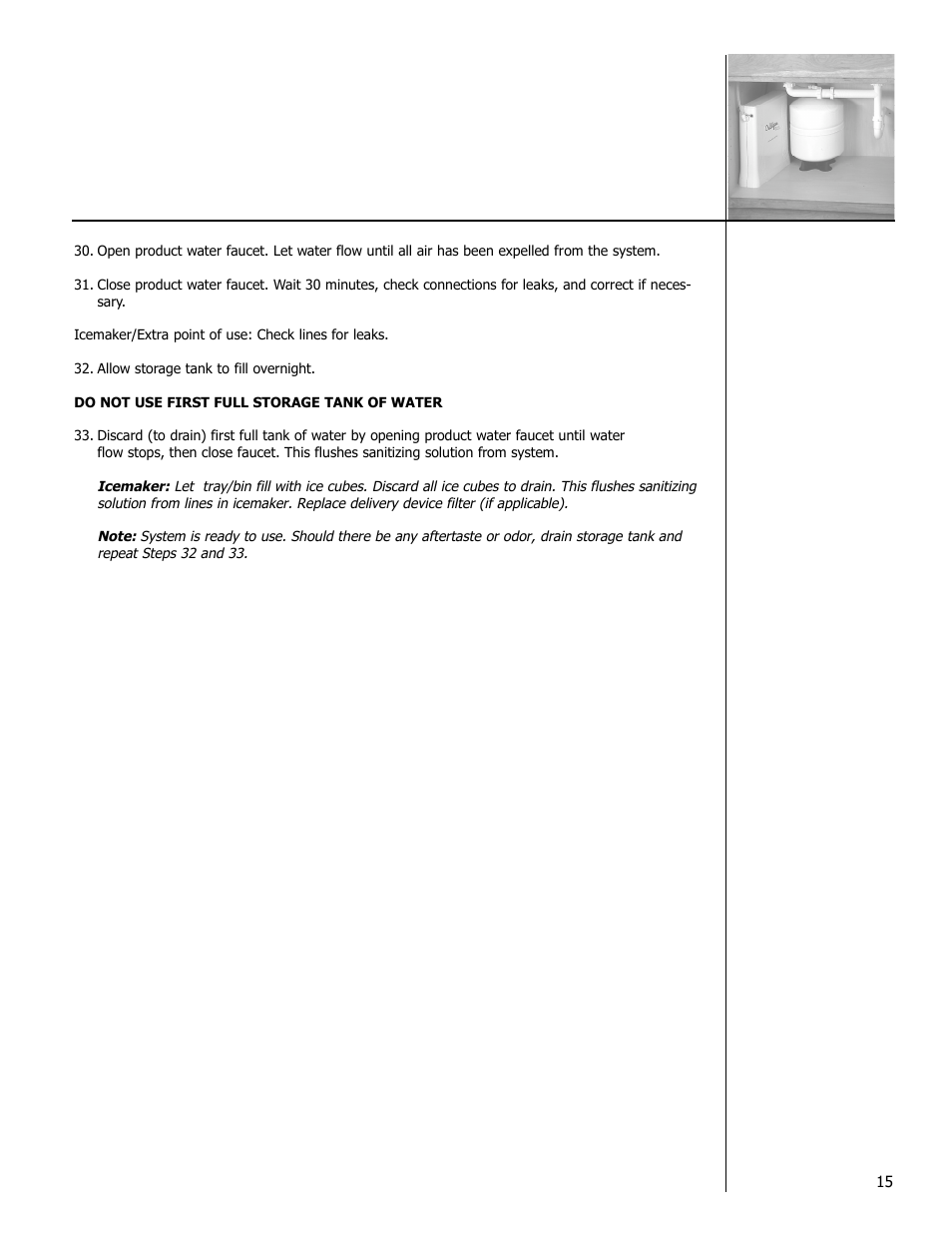 Culligan Drinking Water System User Manual | Page 15 / 23