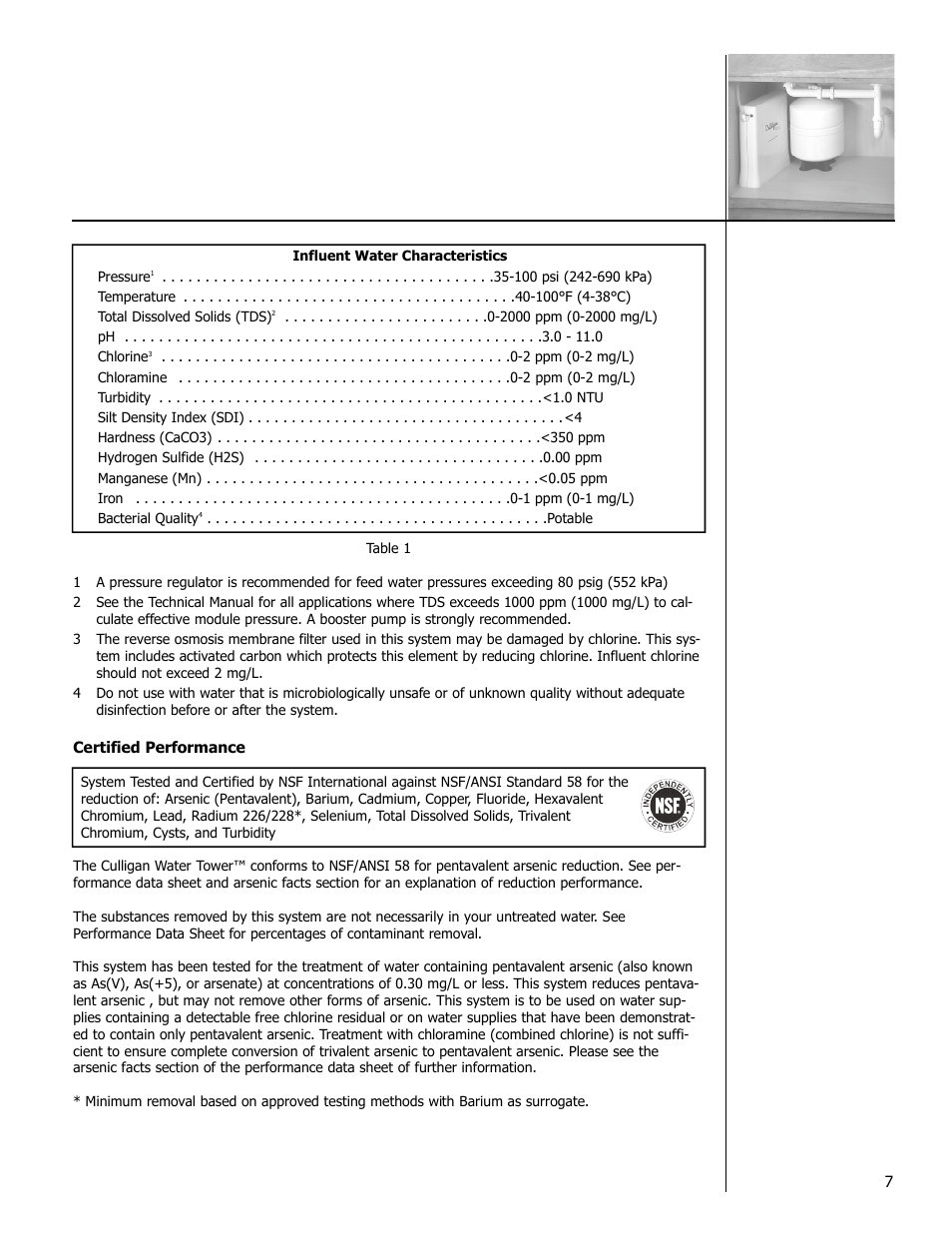 Culligan Drinking Water System User Manual | Page 7 / 23
